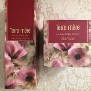 Terre mere Toner and Scrub Skincare Lot - NEW